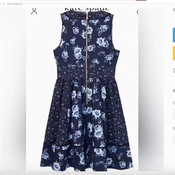 kate spade prairie rose fit and flare - Picture 2 of 6